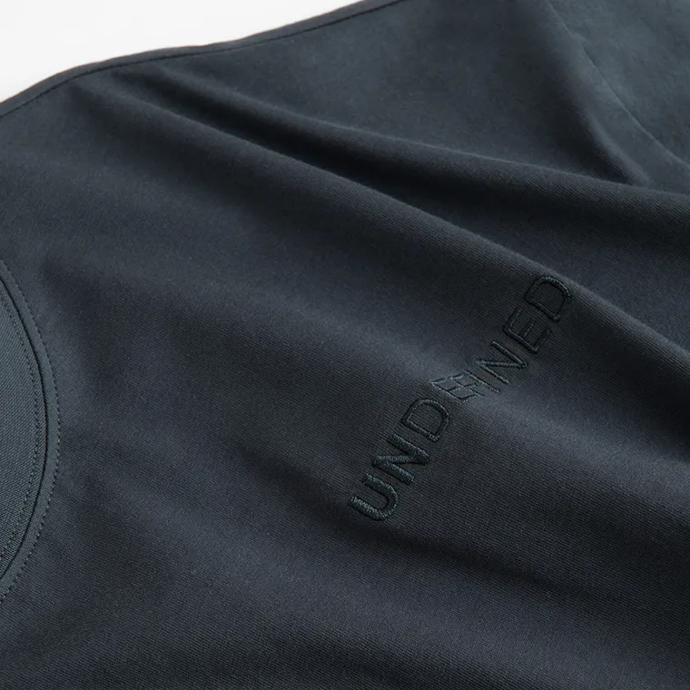 Tricou oversize bleumarin din bumbac pieptanat NOWEAR