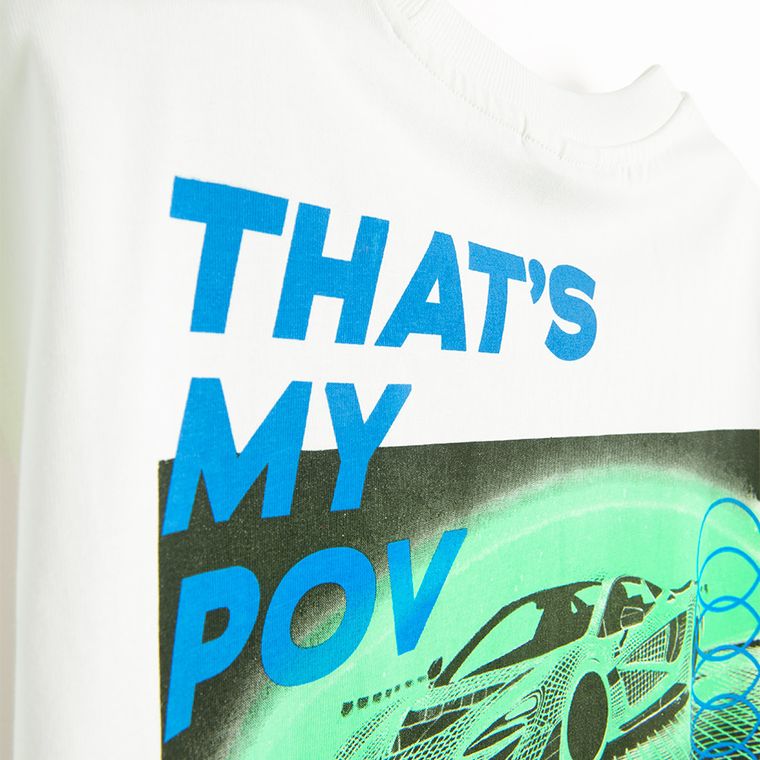 Tricou oversize cu imprimeu pe spate NOWEAR