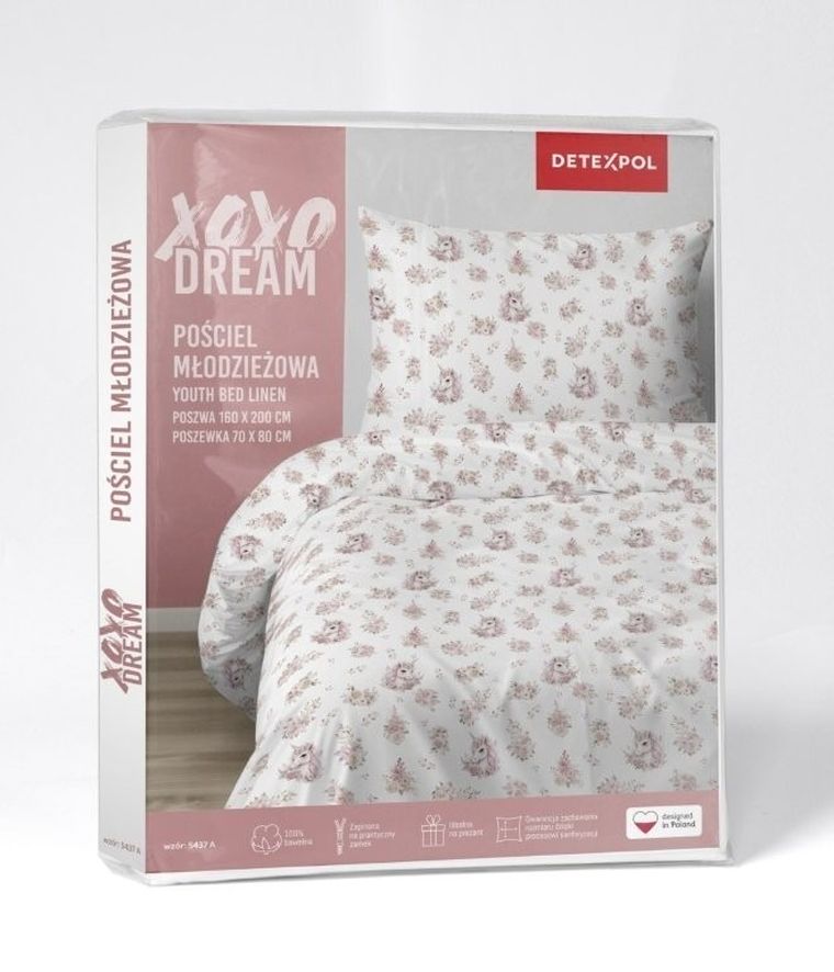 Unicorn, set lenjerie de pat single, 160-200 cm