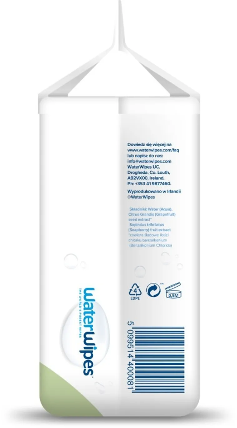 WaterWipes, BIO, Soapberry, servetele umede cu apa, 4-60 buc.