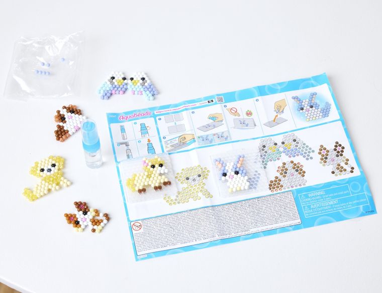 Aquabeads, Animale, set creativ cu margele de apa, 500 piese, 35067