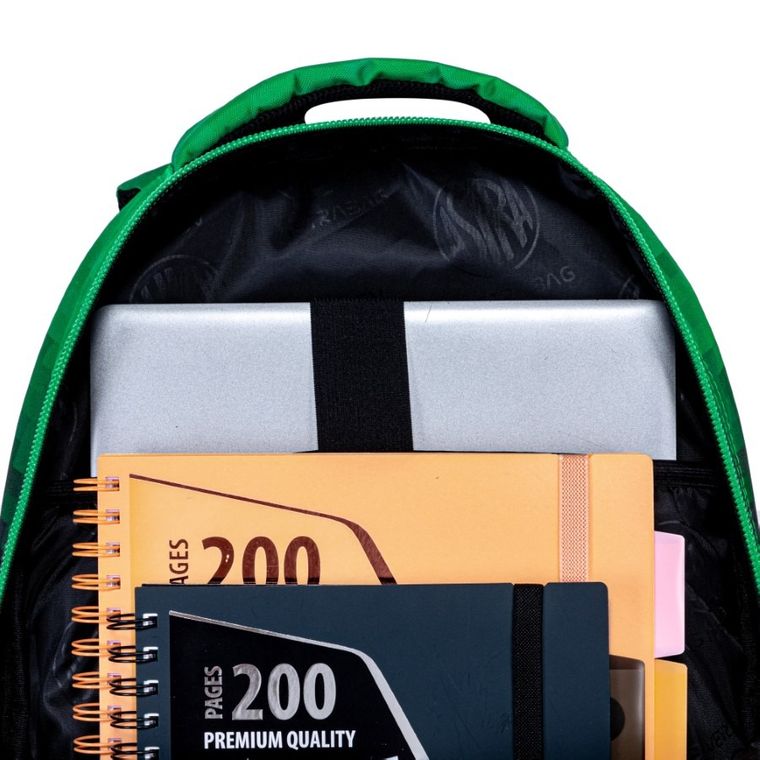Astrabag, rucsac pentru scoala, cu 3 compartimente, Pixel Hero