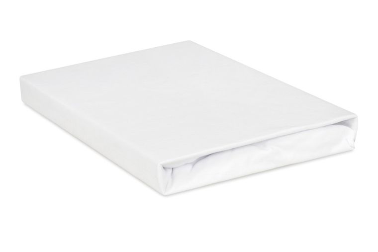 BabyMatex, cearceaf cu elastic din bumbac, 70-140 cm, alb