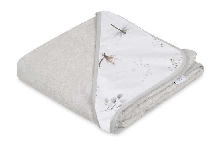 Babymatex, Maxi, halat de baie din bumbac froté pentru bebelusi, gri, 100-100 cm