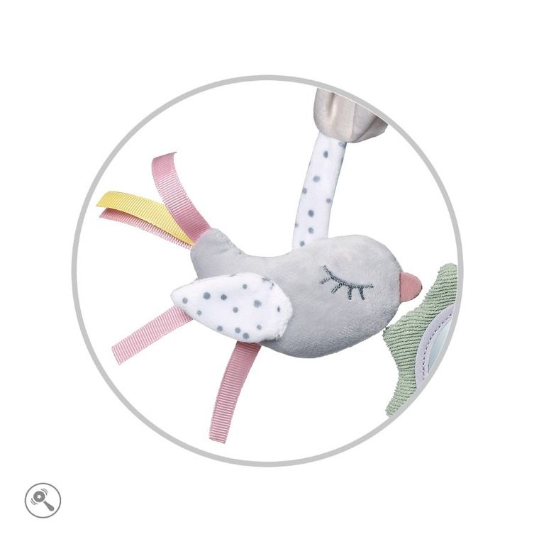 BabyOno, jucarie educativa - agatatoare pentru carucior si scaun auto, nature