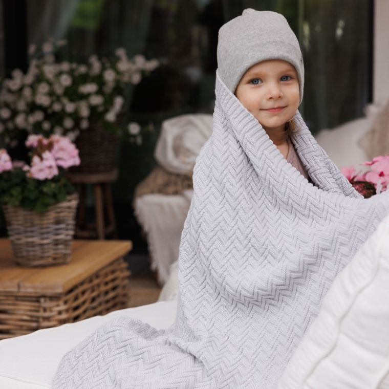 BabyOno, Paturica din bumbac organic, gri