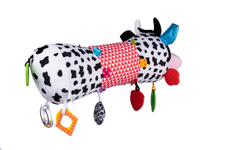 Balibazoo, Vacuta in forma cilindrica, agatatoare, jucarie pentru bebelusi