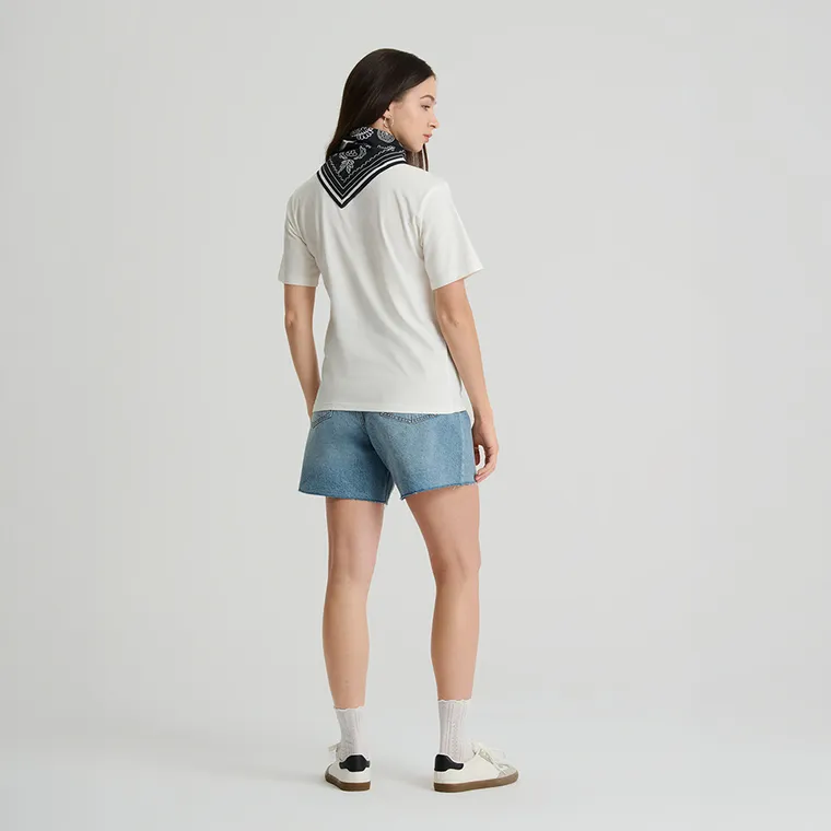 Bandana negru din bumbac unisex NOWEAR