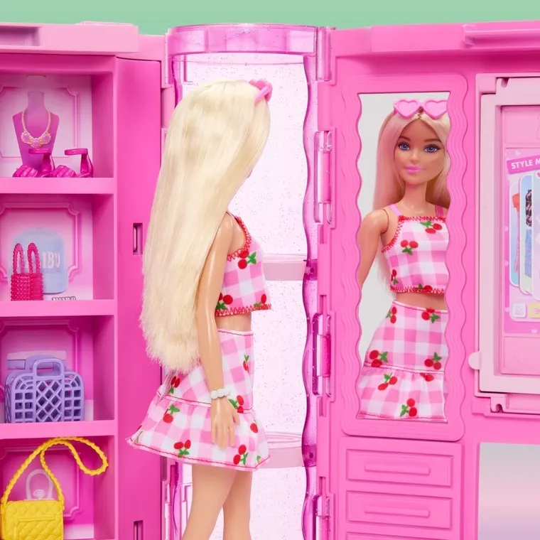 Barbie, Dream Closet 3.0, Casa de Barbie, set de joaca cu papusa si accesorii