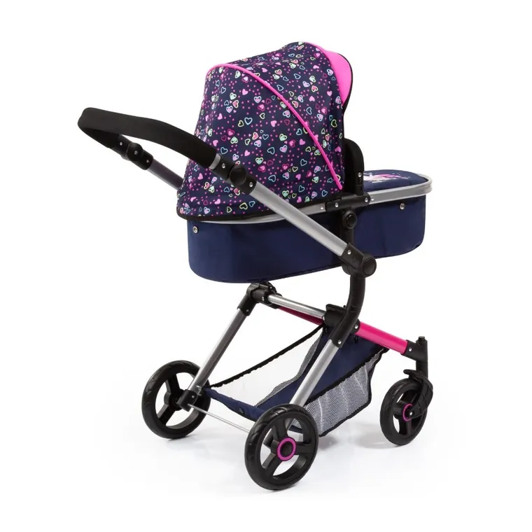 Bayer Design, Combi Neo Vario, carucior multifunctional pentru papusi, bleumarin-roz