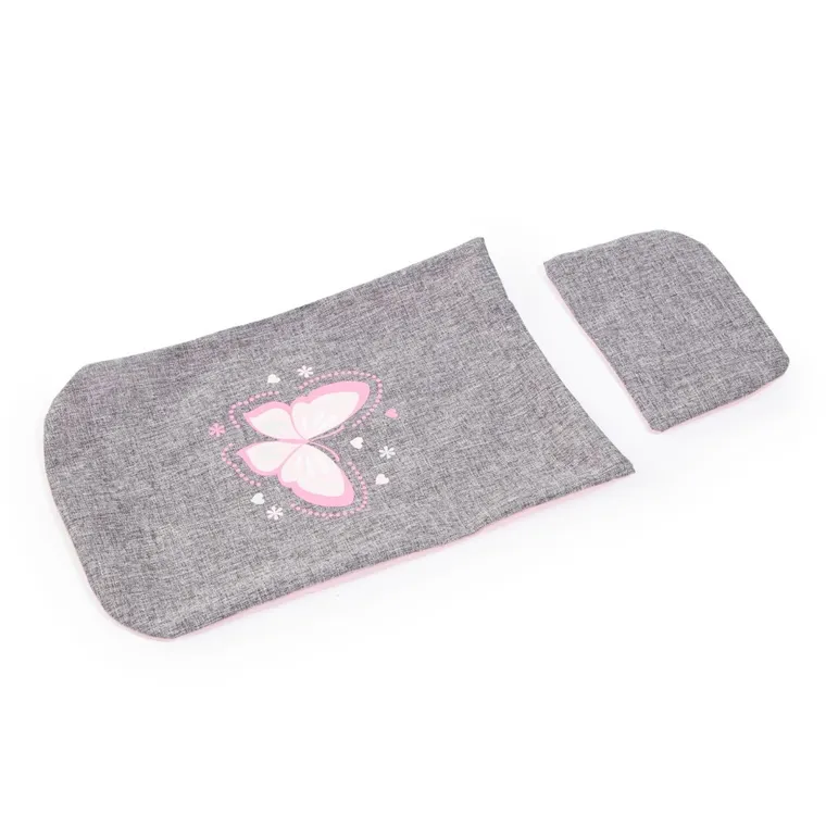Bayer Design, Cosy, carucior multifunctional pentru papusi, gri-roz