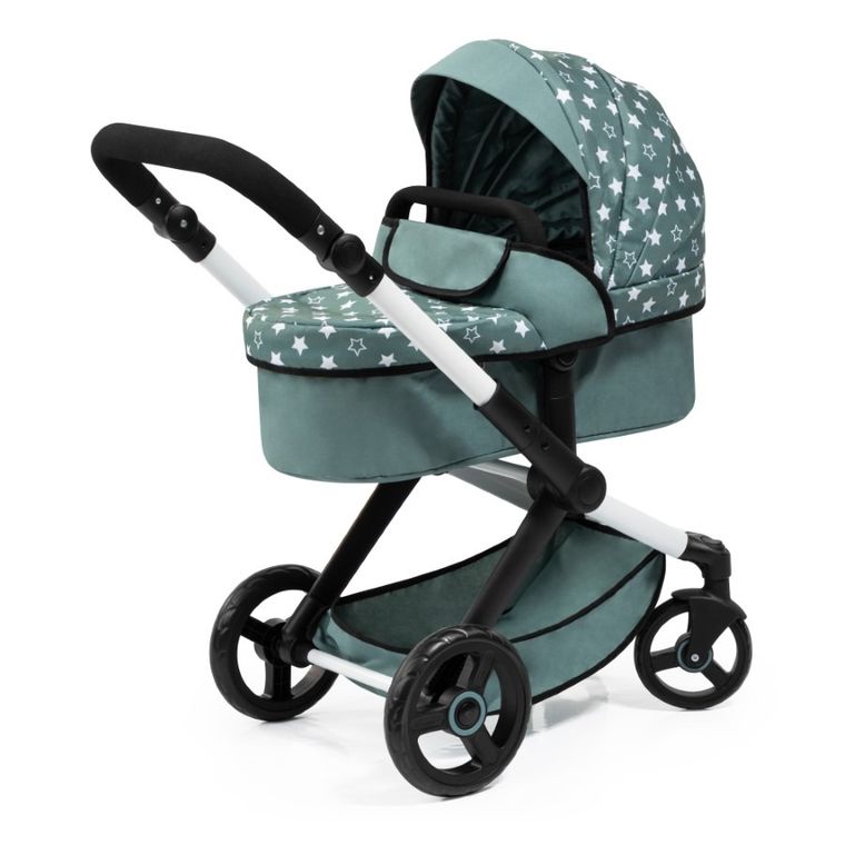 Bayer Design, Xeo, carucior multifunctional pentru papusi, verde