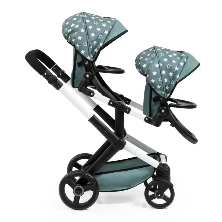 Bayer Design, Xeo Twin, carucior dublu pentru papusi, verde