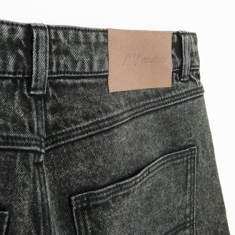Bermude din denim cu croiala baggy unisex NOWEAR