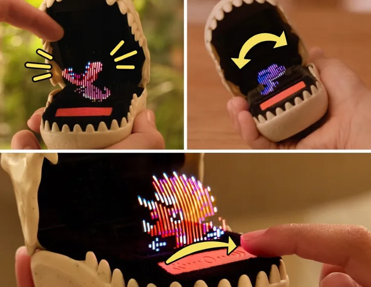 Bitzee, Jurassic World, Dinozaur, jucarie interactiv