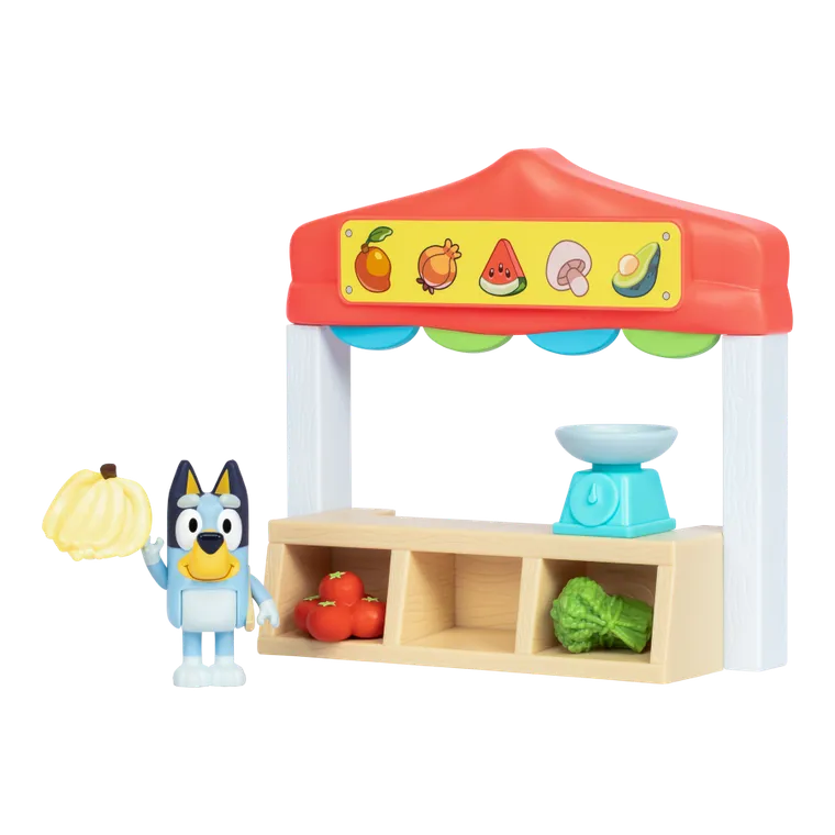 Bluey, magazin alimentar, set cu figurina