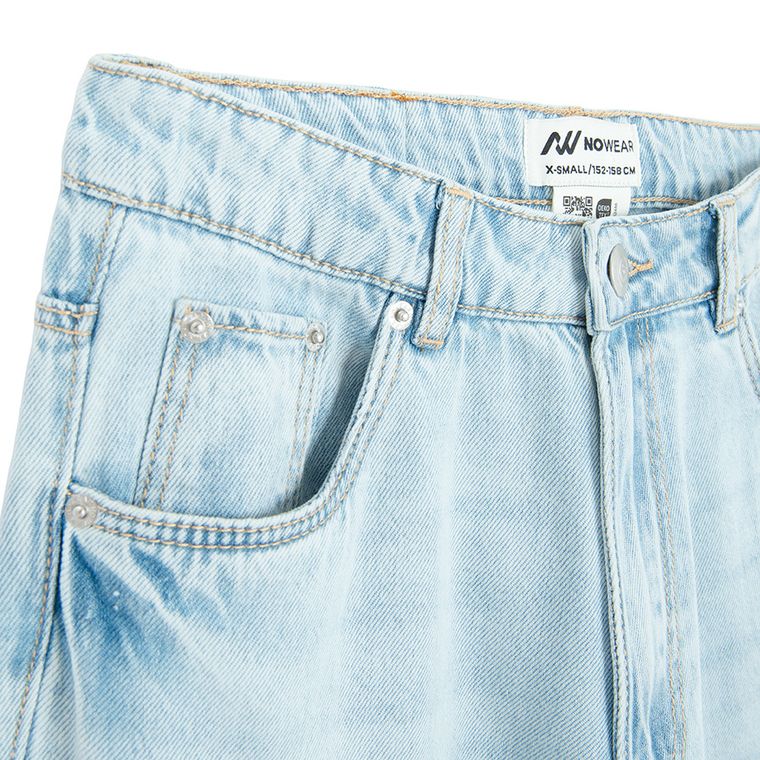 Blugi reglabili cu croiala wide leg NOWEAR