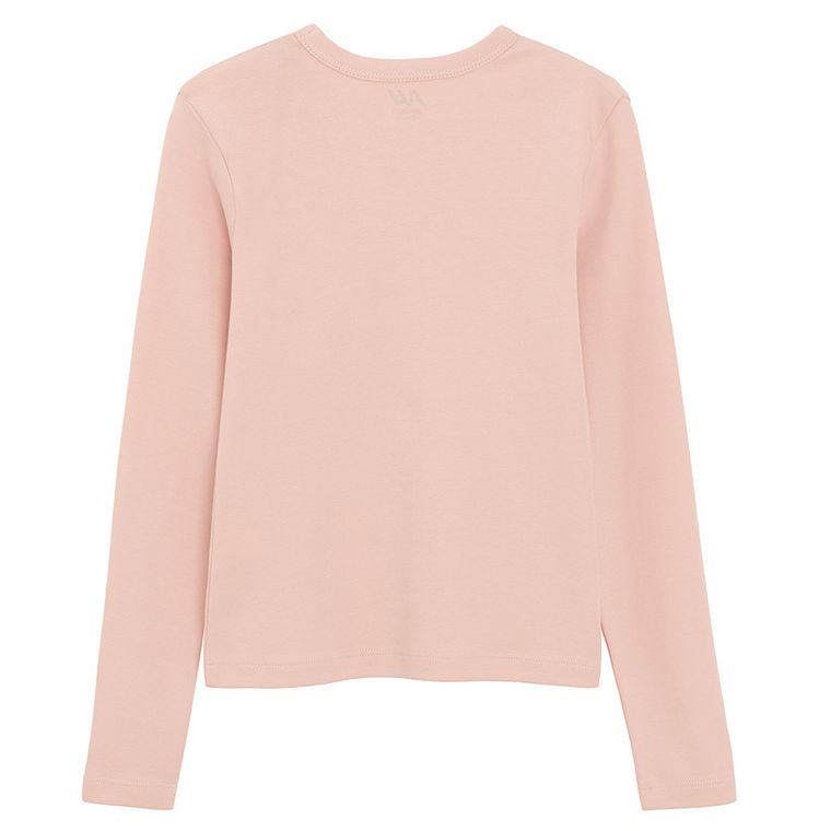 Bluza cu maneca lunga roz NOWEAR