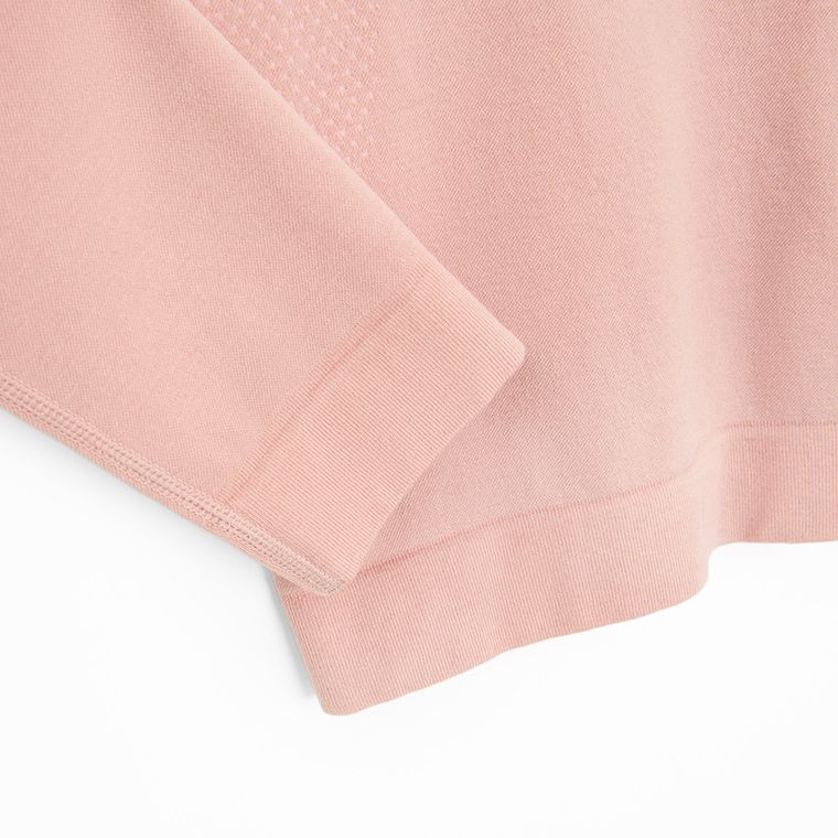 Bluza termoactiva roz cu adaos de lana NOWEAR
