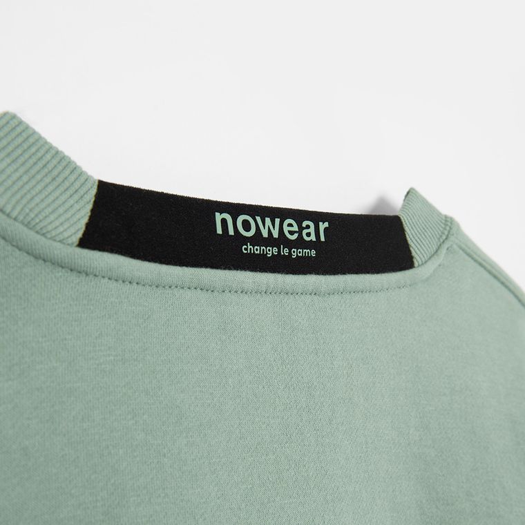 Bluza verde menta cu croiala cropp NOWEAR