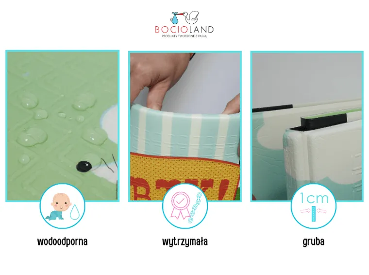 Bocioland, Oras, covoras pliabil din spuma, 150-200 cm