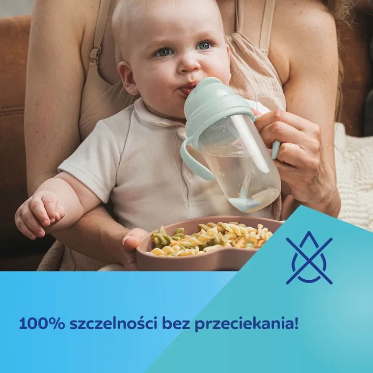 Canpol babies, cana anti-varsare si pai cu greutate, verde, 270 ml