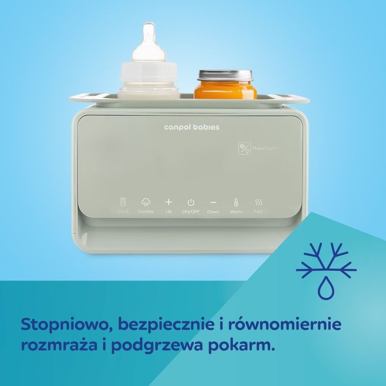 Canpol babies, incalzitor si sterilizator, 7 in 1, cu termostat si lampa