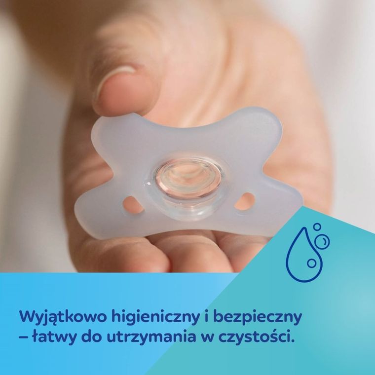 Canpol babies, suzeta din silicon, simetrica, portocaliu, 0-6m