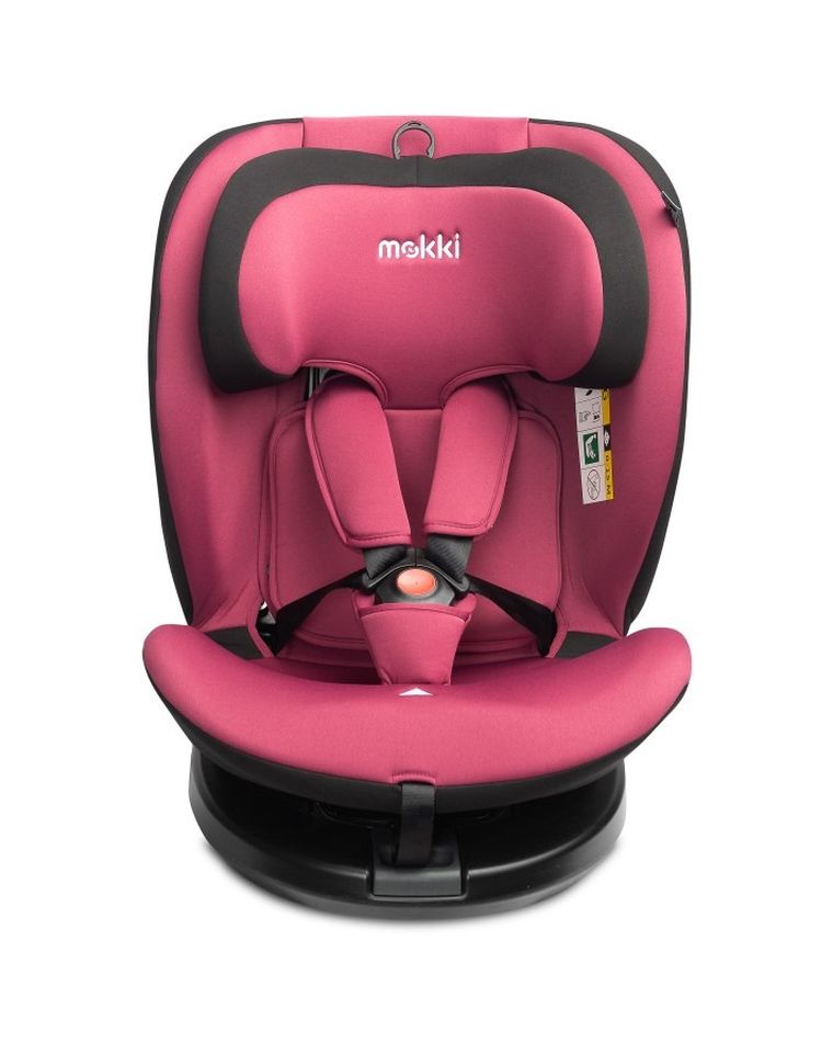Caretero, Mokki i-Size, scaun auto, 40-150 cm, Dirty Pink