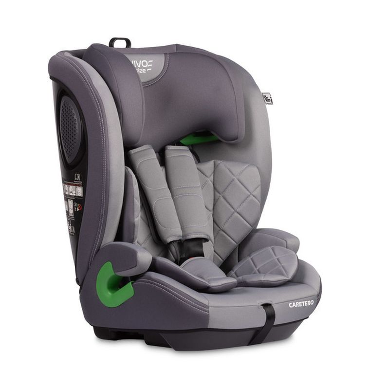 Caretero, Vivo i-Size, scaun, grey, 76-150 cm