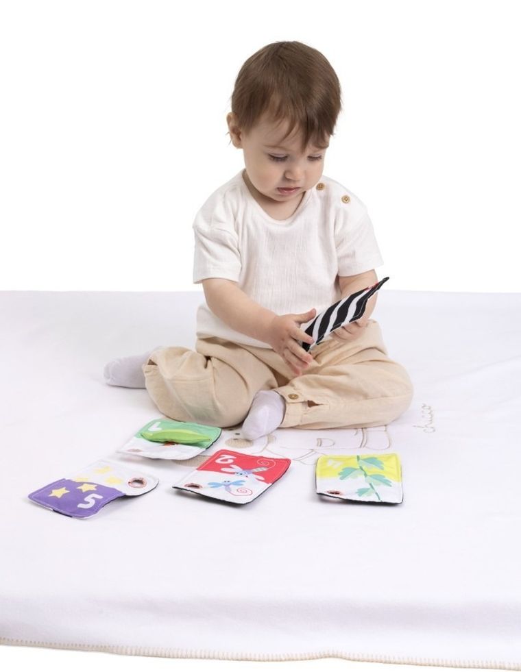 Chicco, Baby Sense & Focus, carduri senzoriale contrastante, alb-negru