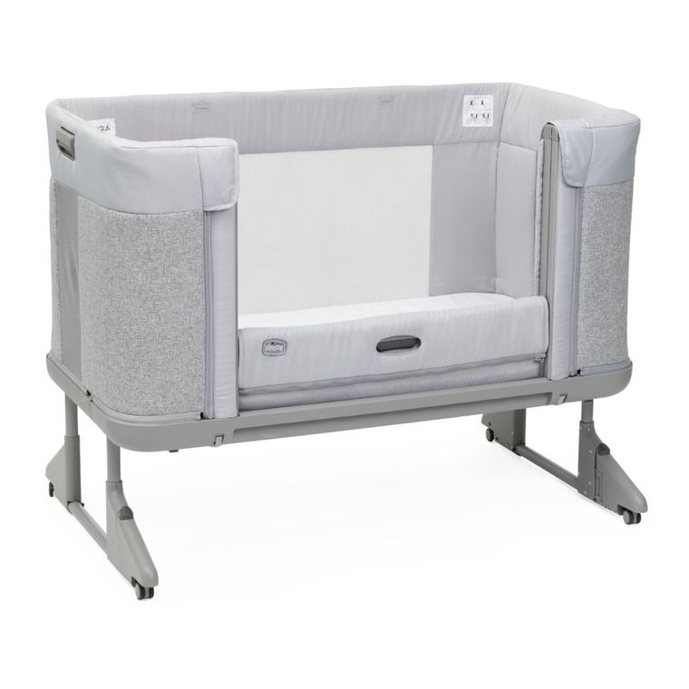 Chicco, Co-Sleeping Next2me, Forever, patut atasabil, Ash Grey