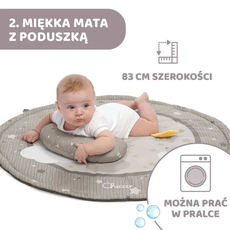 Chicco, First Dreams, Enjoy colors, covoras pentru copii, 3 in 1, bej
