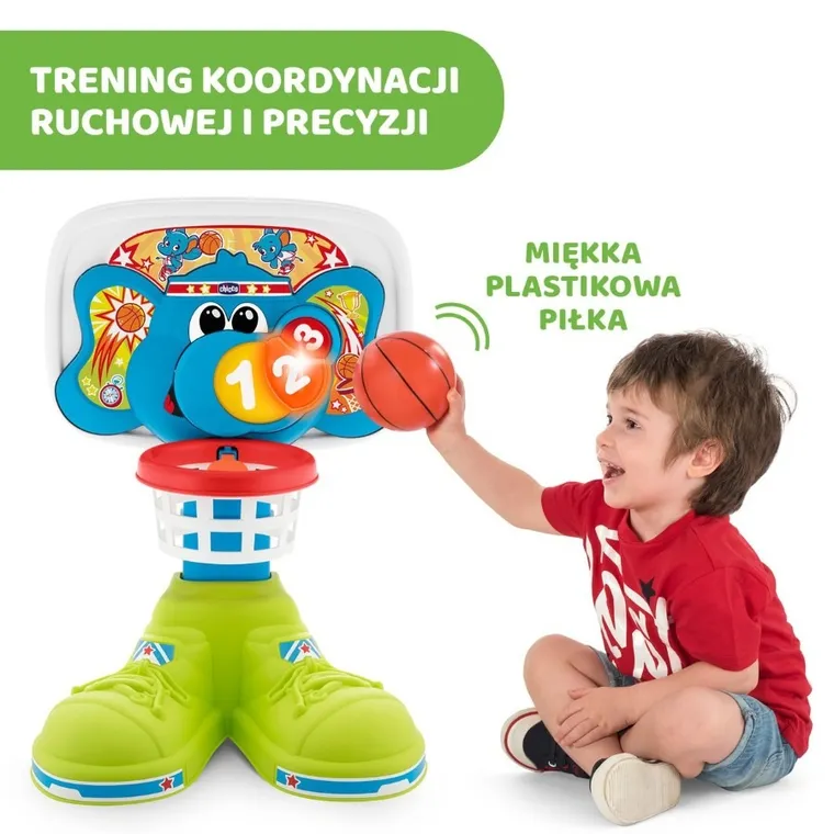 Chicco, Fit&Fun, Baschet 123, jucarie interactiva