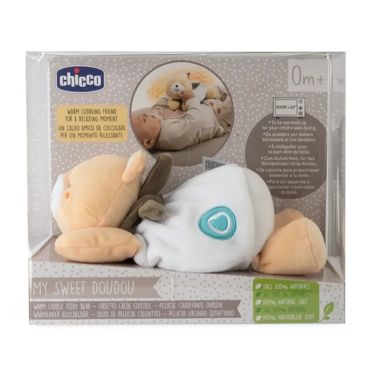 Chicco, My Sweet Dou Dou, Warm Cuddle Teddy Bear, jucarie de plus, perna termica