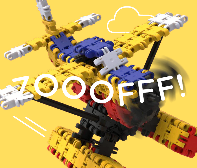 Clics Toys, Nano Clics, Transport Builders, set de constructie 5 in 1, 250 piese