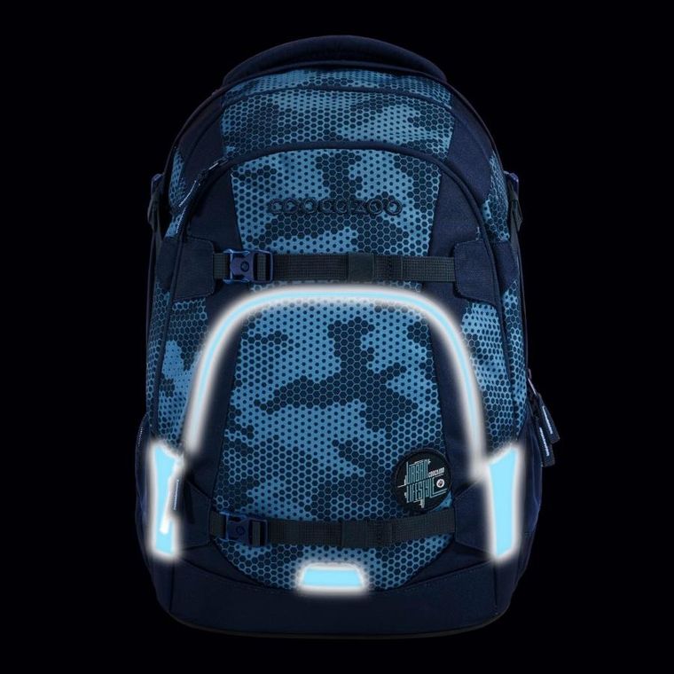 Coocazoo, rucsac pentru scoala, cu 4 compartimente, Geometric Sky