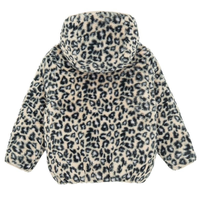 Cool Club, Geaca cu gluga pentru fete, calduroasa, bej