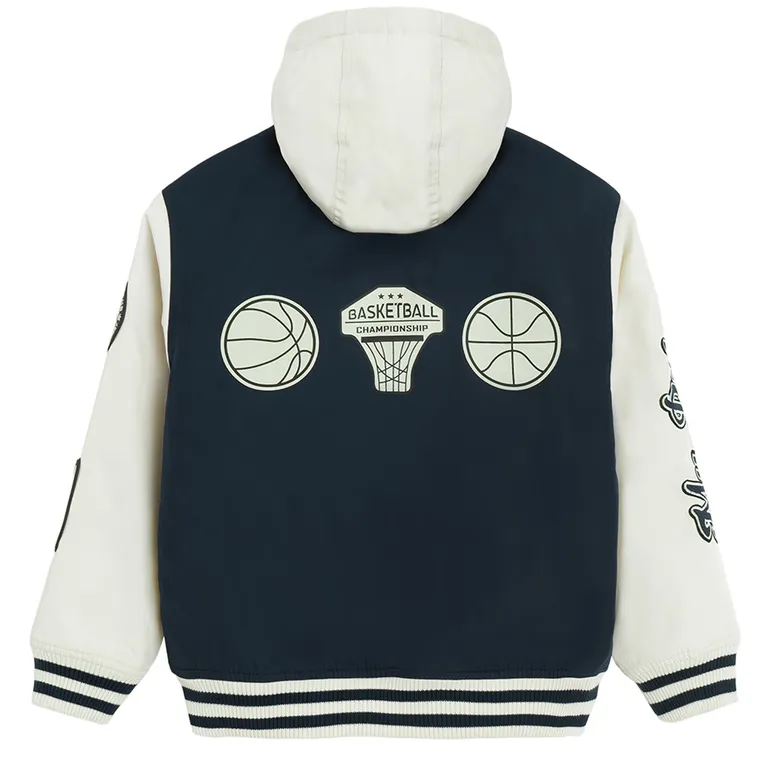 Cool Club, Geaca de baseball cu gluga pentru baieti, mix