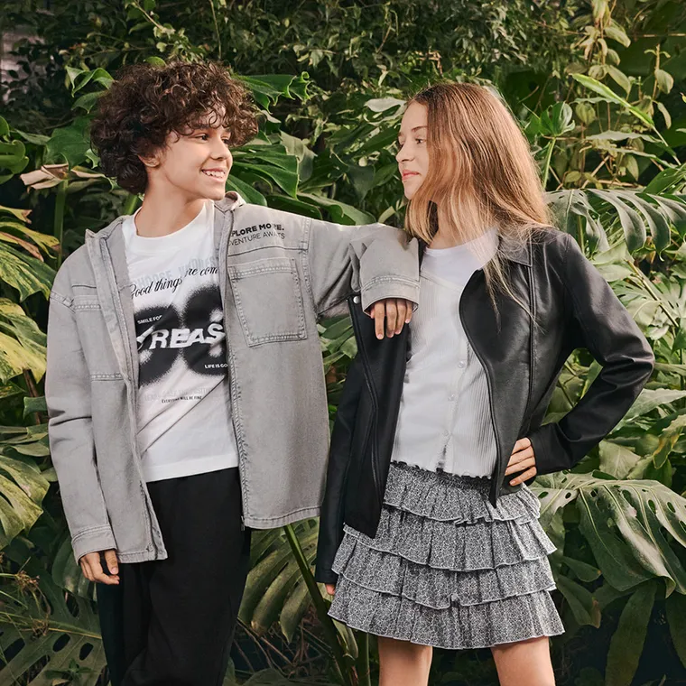 Cool Club, Geaca de blugi cu gluga pentru baieti, gri