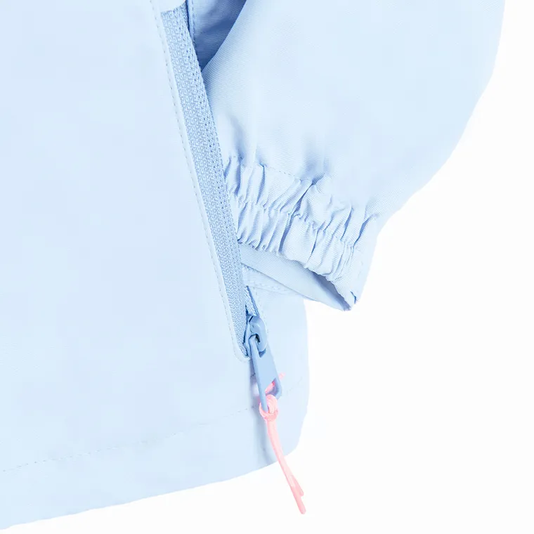 Cool Club, Geaca de ploaie cu gluga pentru fete, 3in1, Bluza polar cu fermoar, albastru