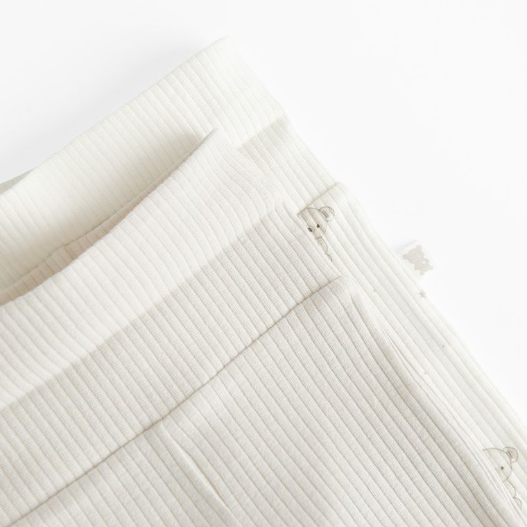 Cool Club, Pantaloni fara botosei pentru bebelusi, din tricot striat, mix, set, 2 buc.