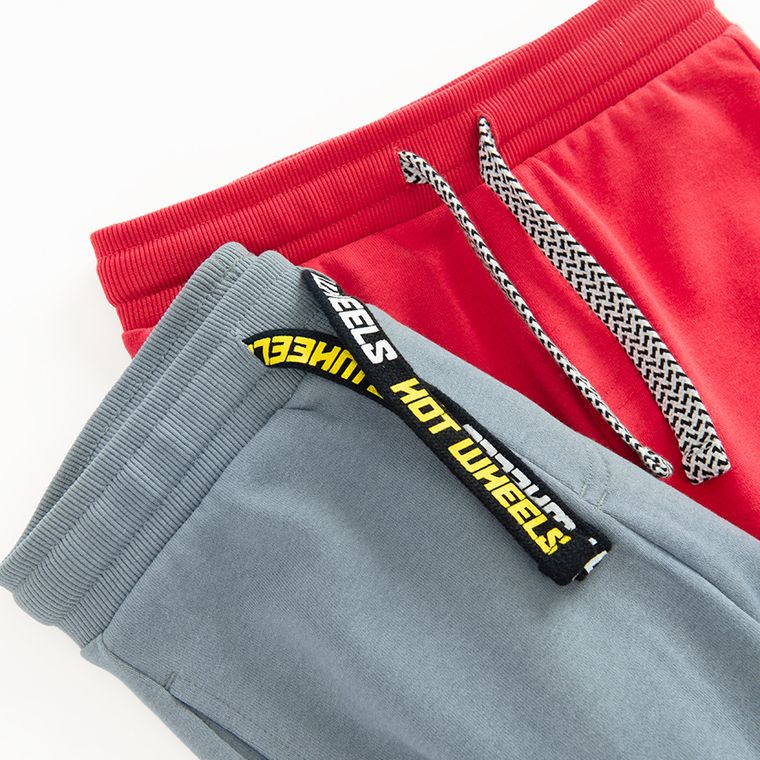 Cool Club, Pantaloni trening pentru baieti, mix, imprimeu Hot Wheels, set, 2 buc.