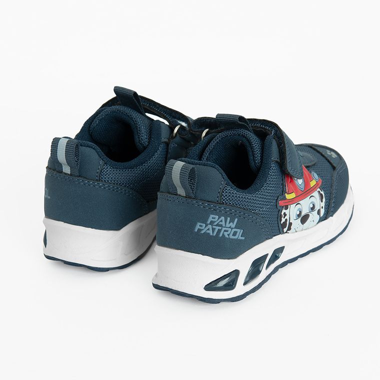 Cool Club, Pantofi sport pentru baieti, bleumarin, talpa cu leduri, imprimeu Paw Patrol