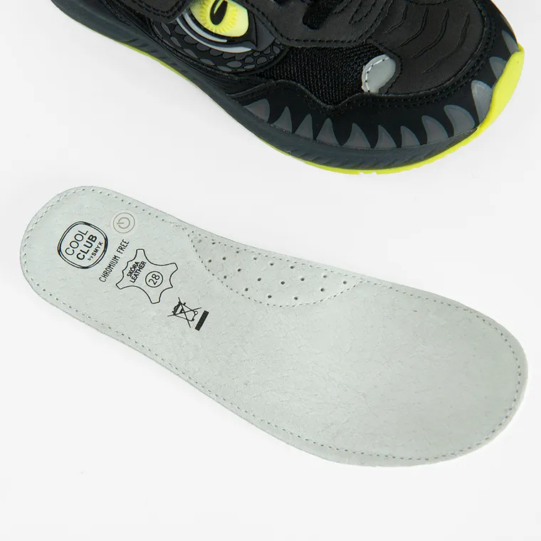 Cool Club, Pantofi sport pentru baieti, negru, talpa cu leduri