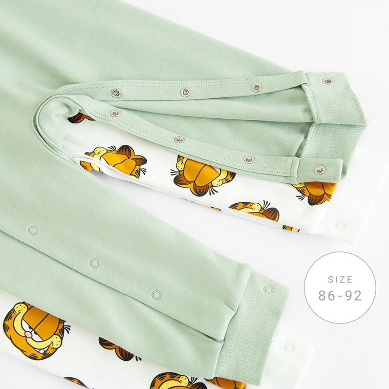 Cool Club, Pijama tip salopeta pentru baieti, mix, set, 2 buc., imprimeu Garfield