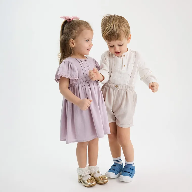 Cool Club, Rochie cu maneca scurta pentru fete, violet