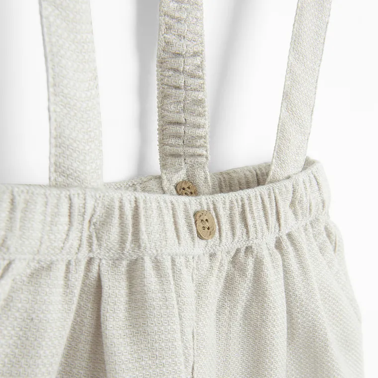 Cool Club, Set pentru baieti, Body cu maneca lunga, muselina, Pantaloni scurti, Bretele, mix