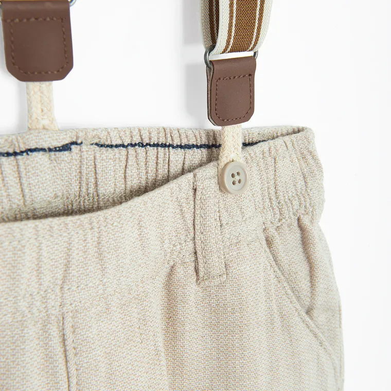 Cool Club, Set pentru baieti, Camasa cu maneca scurta, Pantaloni din textil, Bretele, mix