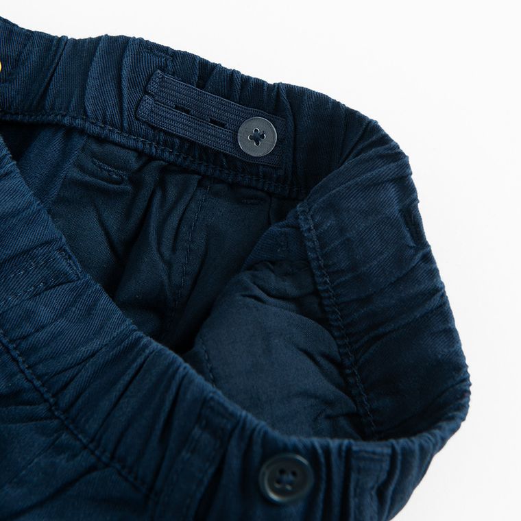 Cool Club, Set pentru baieti, Pantaloni din textil, loose, Bretele, bleumarin